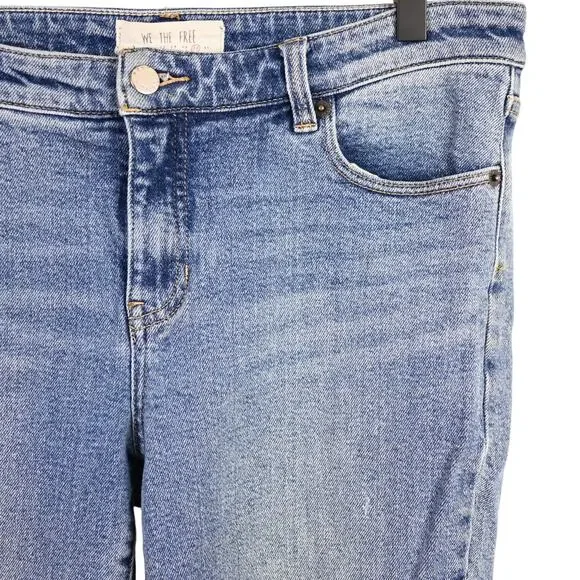 Free People We the Free Distressed Frayed Hem Jeans, 30 - Picture 10 of 11